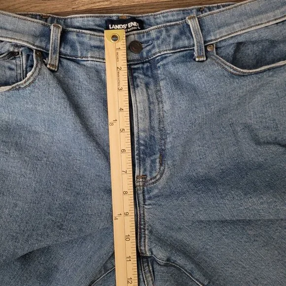 Lands End Mens Square Rigger Straight Leg Denim Jeans Size 37x29 Traditional Fit - Picture 10 of 12
